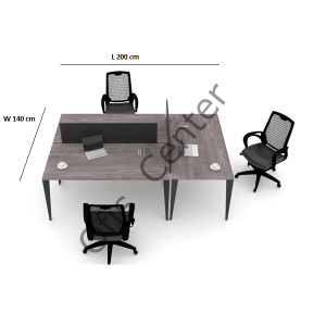 Exen Üç'lü Ayrılabilir W Masa 200 cm
