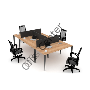 Exen Dört'lü Ayrılabilir W Ofis ve Büro Masası 280 cm