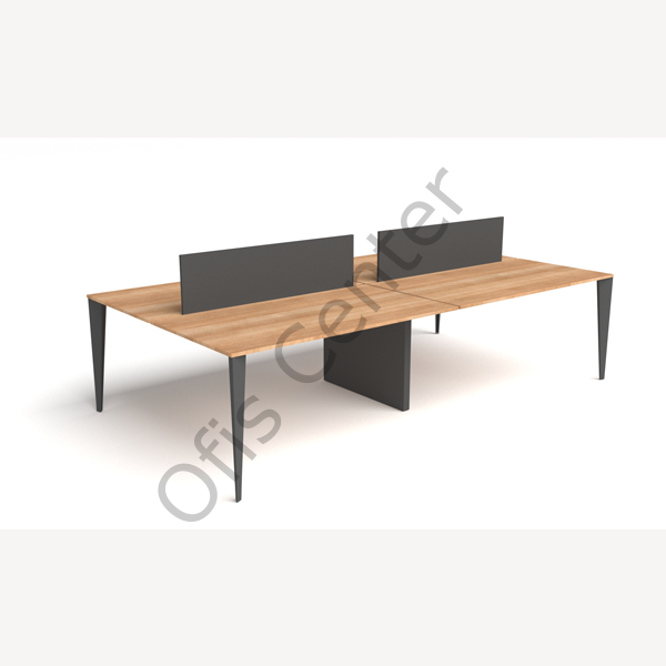 Exen Dört'lü Ofis ve Büro Masa 240x142 cm