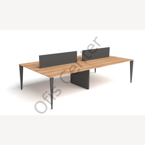 Exen Dört'lü Ofis ve Büro Masa 240x142 cm