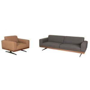 Loft Tarz Ofis ve Büro Üçlü Ofis Kanepesi