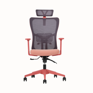 Lumbar Ofis Müdür Koltuk Somon Renk