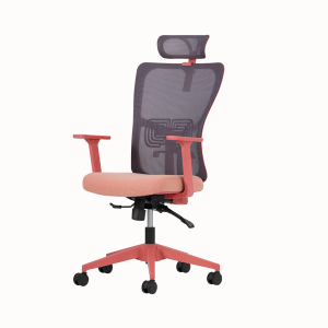 Lumbar Ofis Müdür Koltuk Somon Renk