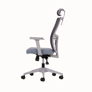 Lumbar Ofis Müdür Koltuk Gri Renk