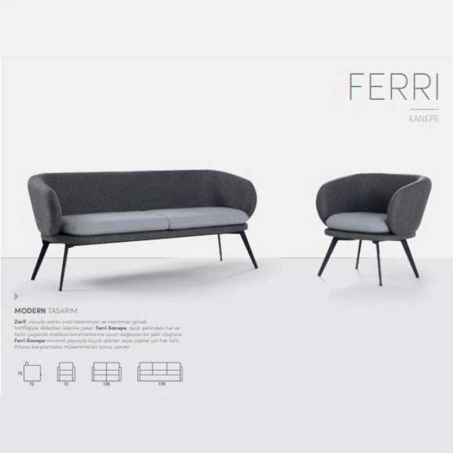 Ferri Ofis ve Büro İkili Kanepe