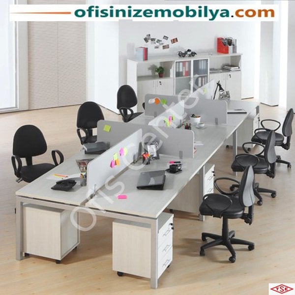 Radical Altı'lı Ofis Büro Çalışma Masası (360 cm)