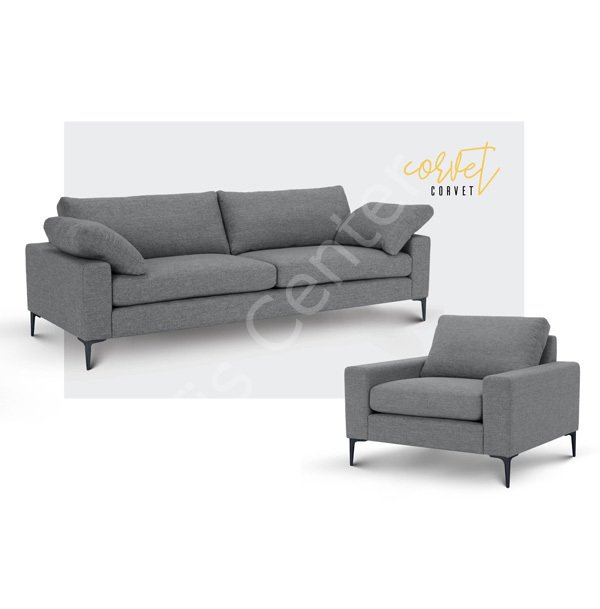 Corvet Ofis ve Büro Üçlü Kanepe