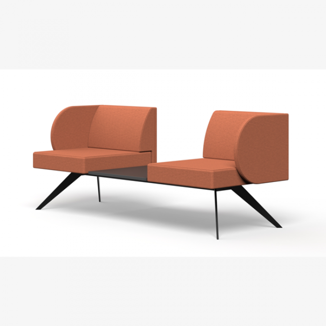 Step Ofis ve Büro İkili Orta Sehpalı Kanepe