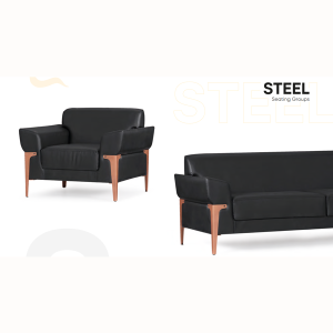 Steel Üçlü Ofis Büro Kanepe