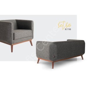 Retro Üçlü Ofis ve Büro Kanepe