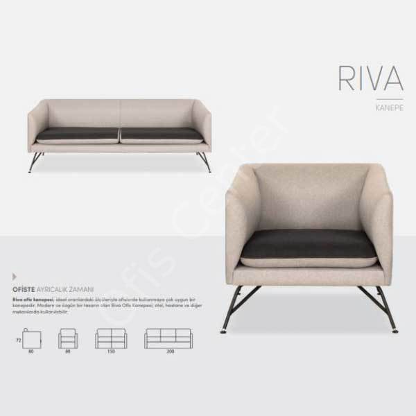 Riva Ofis ve Büro Tekli Kanepe