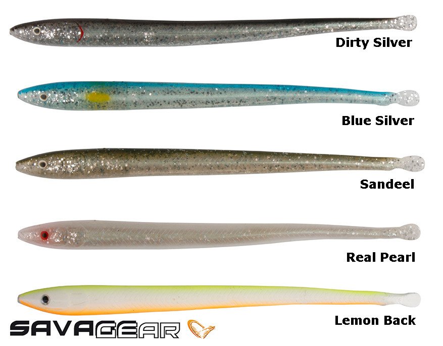 Savage gear LB Sandeel Slug 16.5 cm 5 Adet Suni Yem Real Pearl