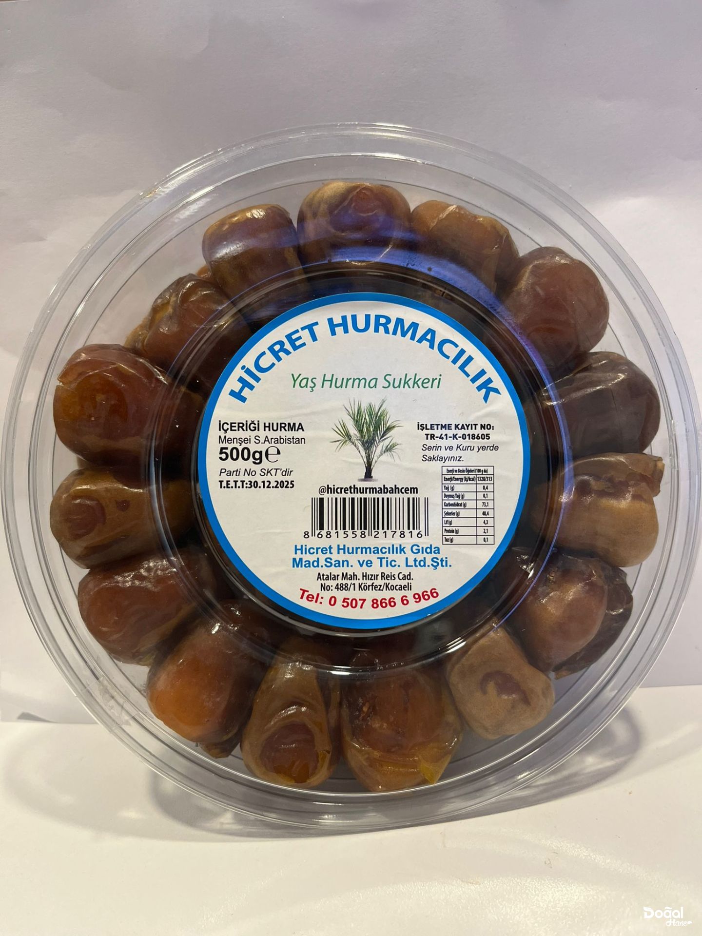 yaş sukkeri hurma 500gr