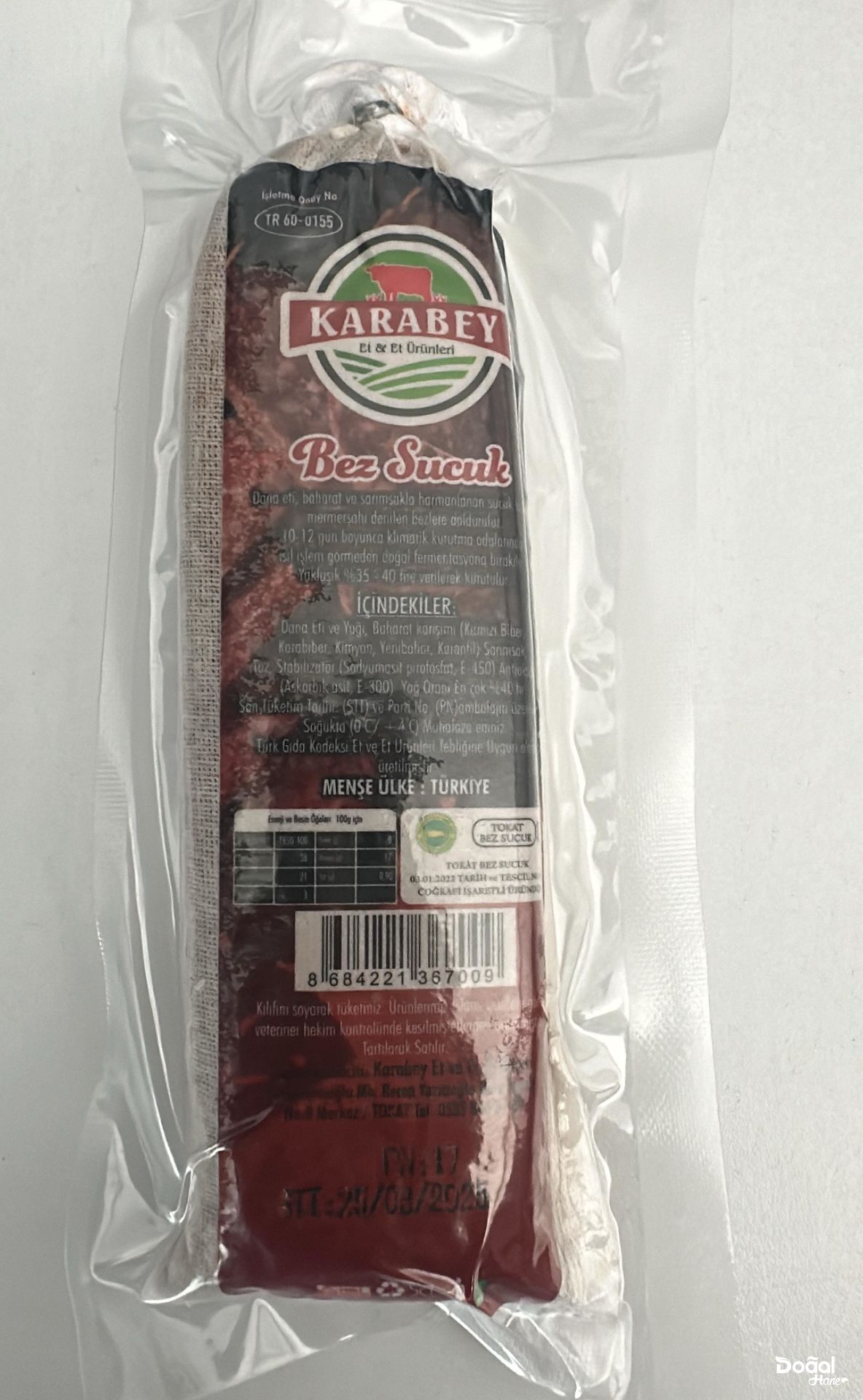 TOKAT BEZ SUCUK 200GR