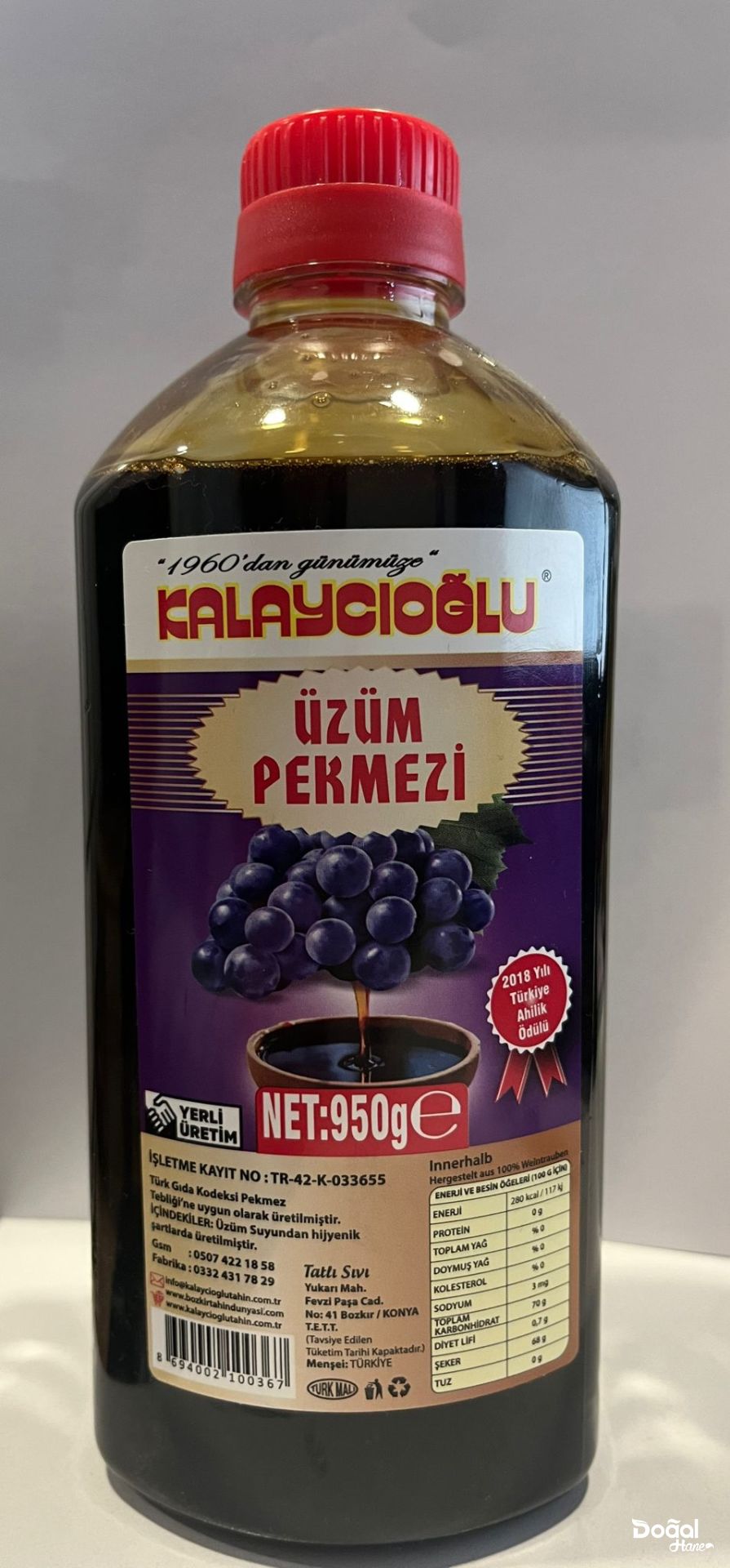 KALAYCIOĞLU ÜZÜM PEKMEZİ 950GR