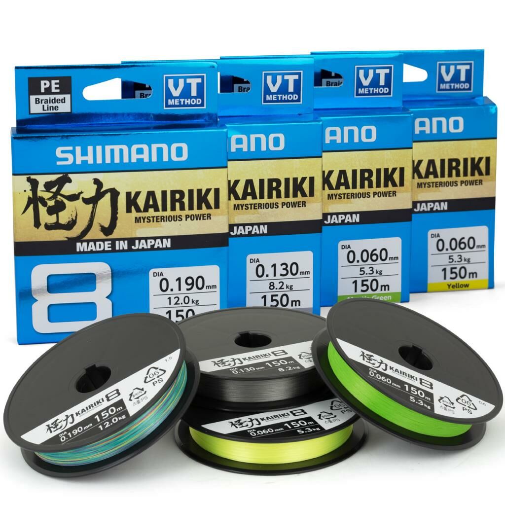 Yeni Shimano Kairiki 8 300mt Mantis Green 0.190mm/12.0kg