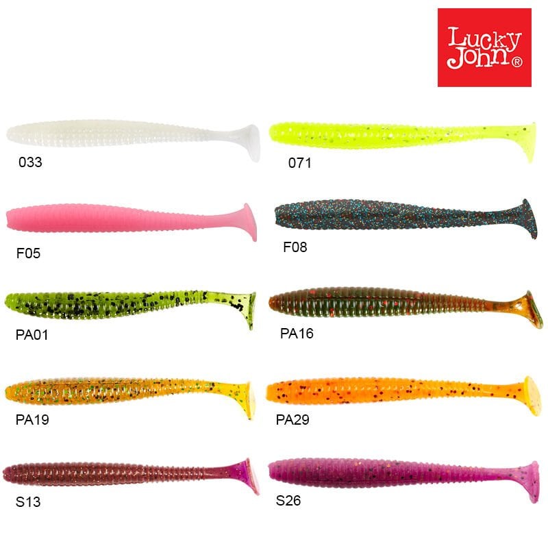 Lucky John S-Shad Tail 2.8'' 7.11 cm 7P Silikon Yem