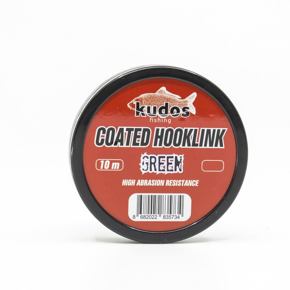 Kudos Coated Hooklink Green 10m