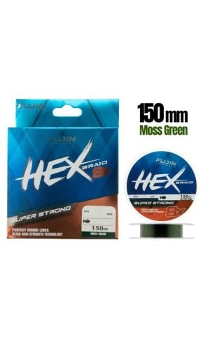 Fujin Hex 8X 150Mt. 0.08mm Moss green Pe Line İp Misina