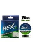 Fujin Hex Braid 4x 150mt 0.08mm Moss Green  PE İp Misina