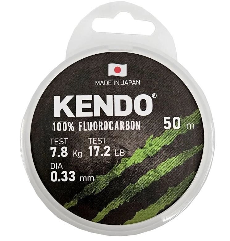 Kendo 100% Fluorocarbon White 50m Misina 0.18mm / 2.8kg