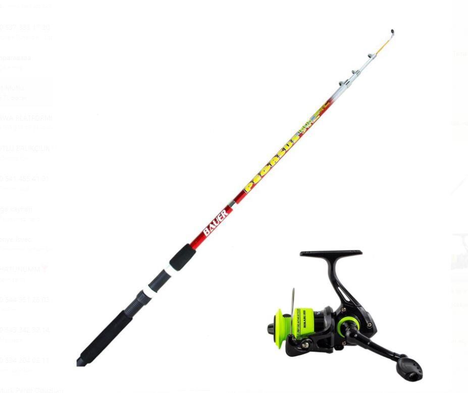 Bauer hıkaru 200 / Bauer Pegasus 270cm 75-150gr Atarlı Kamış