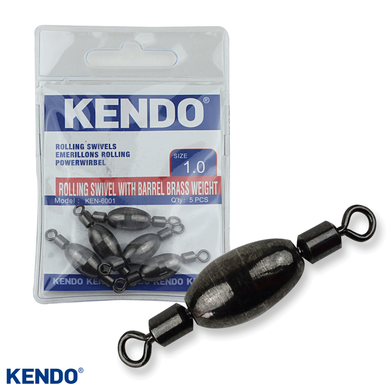 Kendo Rollıng Swivel With Barell Brass Weight 5 Adet (Ağırlıklı Fırdöndü)