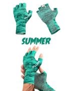 Fujin Pro Angler Summer Gloves Green ( M/ L)