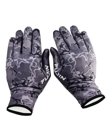 Fujin Pro Angler Winter Gloves Black Camo (L/XL)