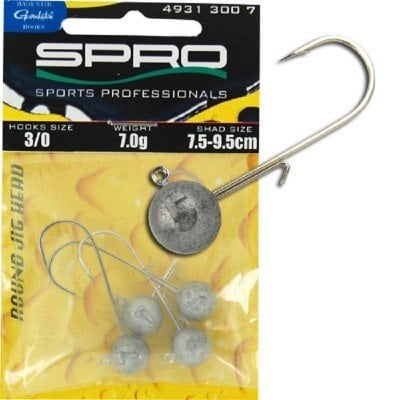 SPRO ROUND JIG HEADS 3/0   7gr