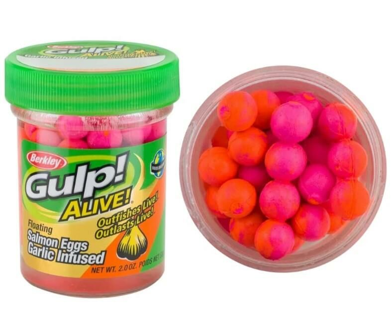 BerkleyBerkley Gulp Alive Floating Sherbet  Blast Salmon Eggs  Sahte Yemi