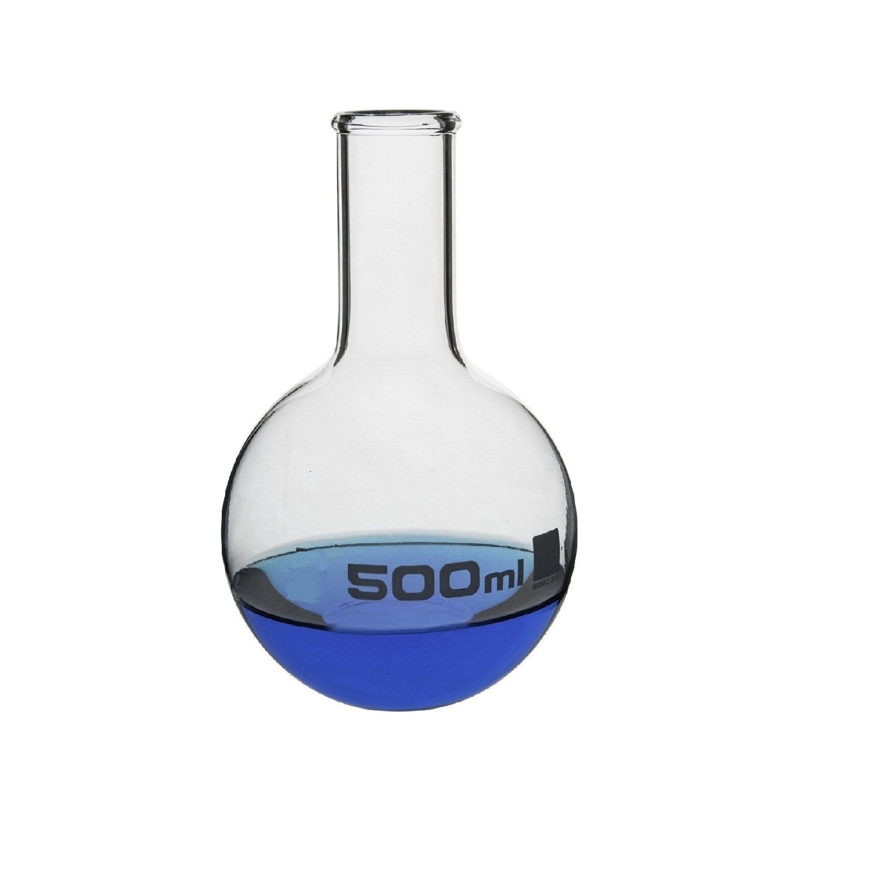 Cam Balon 500 ml - Dibi düz - Boro 3.3