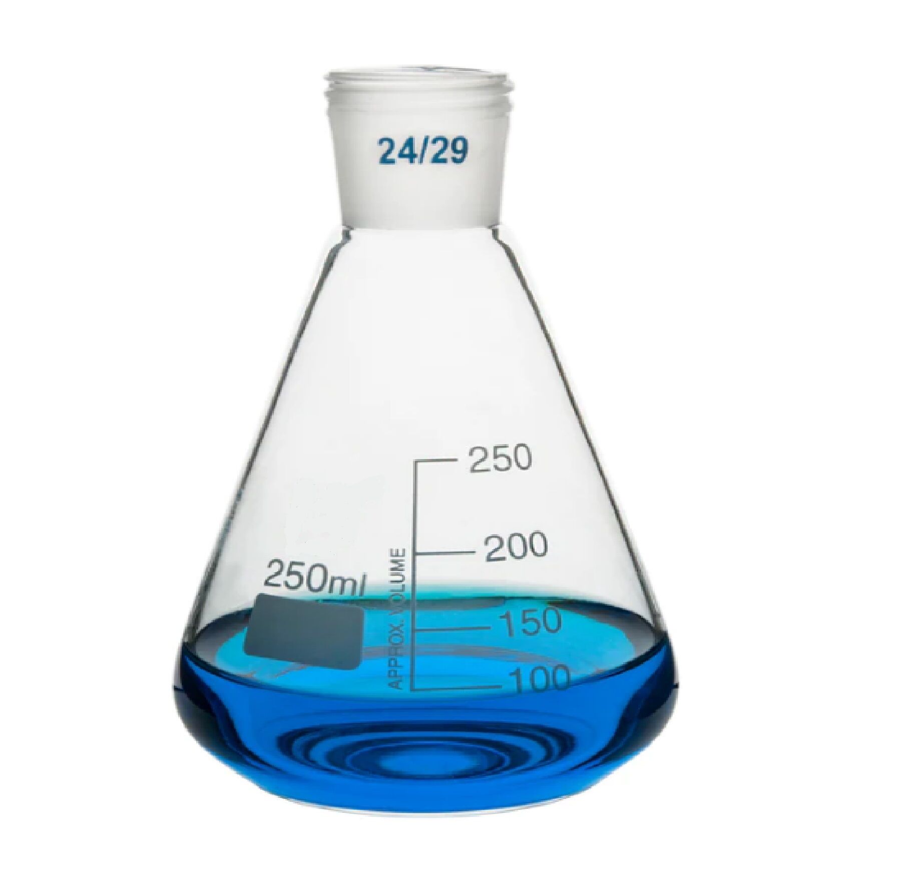 ERLEN ŞİLİFLİ 50 ML ''NS 19/26 Şilifli Boyun - Plastik Kapaklı -Erlenmeyer Flask