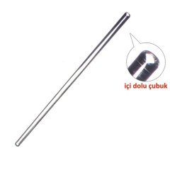 Baget 6x200 mm Cam - Glass Stirring Bar - İçi Dolu Çubuk 5 ad/pkt