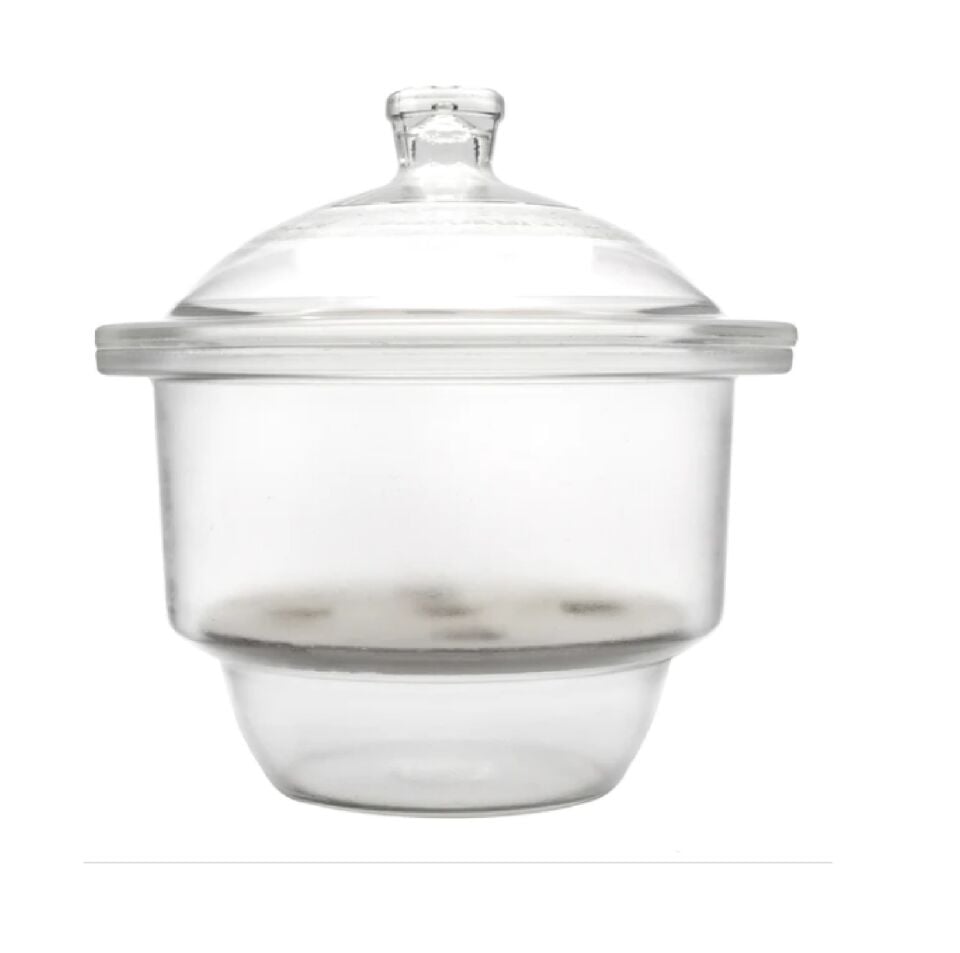 Desiccator - 150 mm - Flat with Glass Non-Vacuum Lid - (Glass Desiccator)
