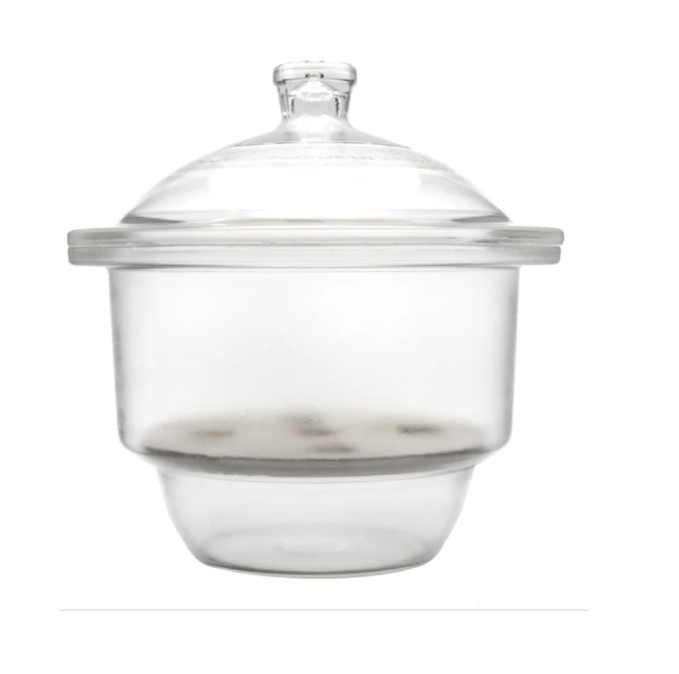 Desiccator - 210 mm - Flat with Glass Non-Vacuum Lid - (Glass Desiccator)