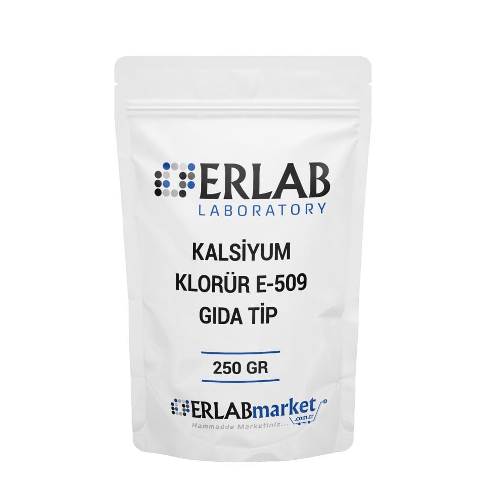كلوريد الكالسيوم نوع الطعام E 509 250 جرام - ثنائي هيدرات كلوريد الكالسيوم فائق النقاء