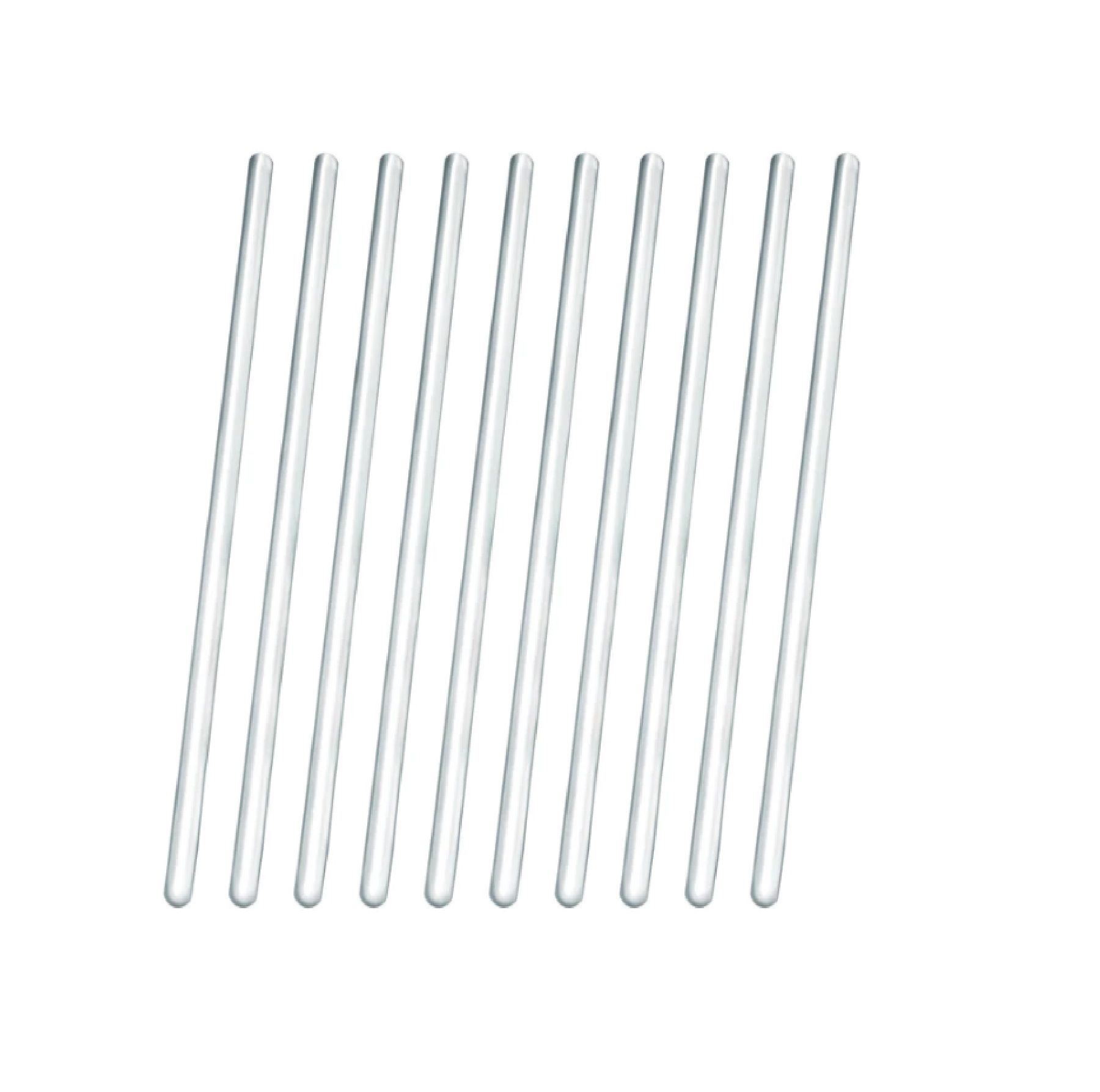 Baget 6x300 mm Cam - Glass Stirring Bar - İçi Dolu Çubuk 5 ad/pkt