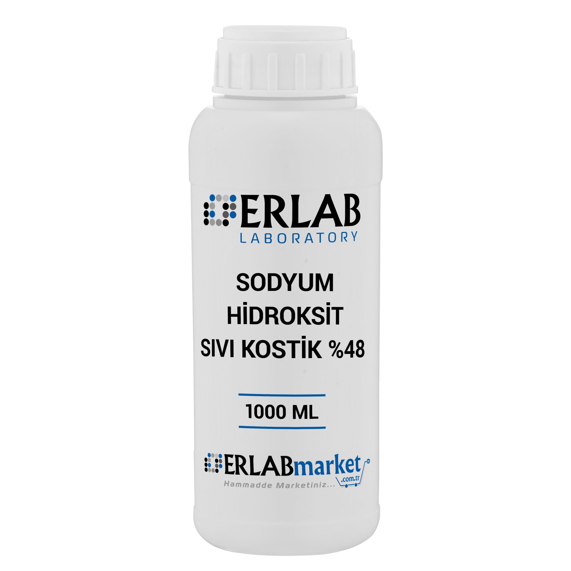 Sodyum Hidroksit Çözelti Sıvı Kostik - 1 LİTRE Sodium Hydroxide 48%