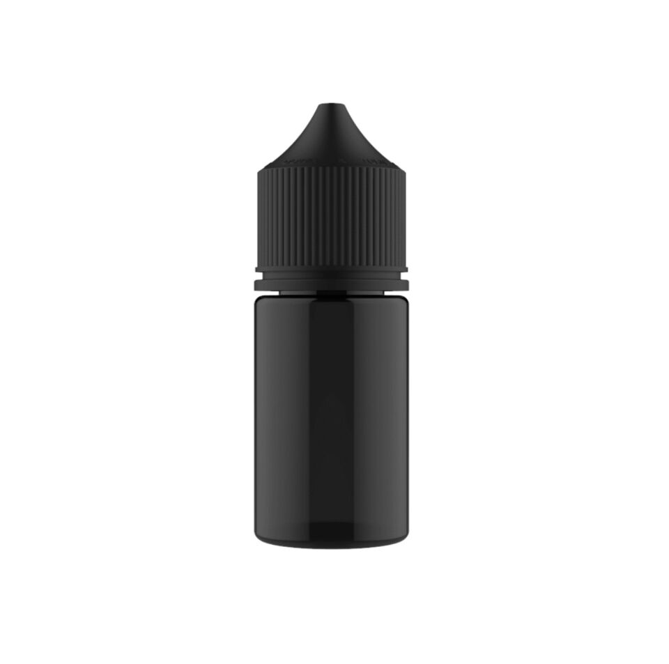 Liquid Bottle Gorilla 30 ml Black Bottle Black Cap 10 pcs