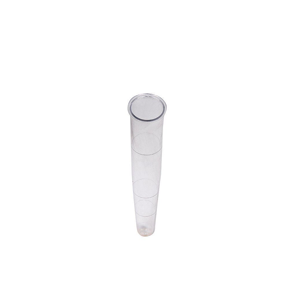 16x100 Plastik Deney Test Tüpü 250 Adet Dibi Konik