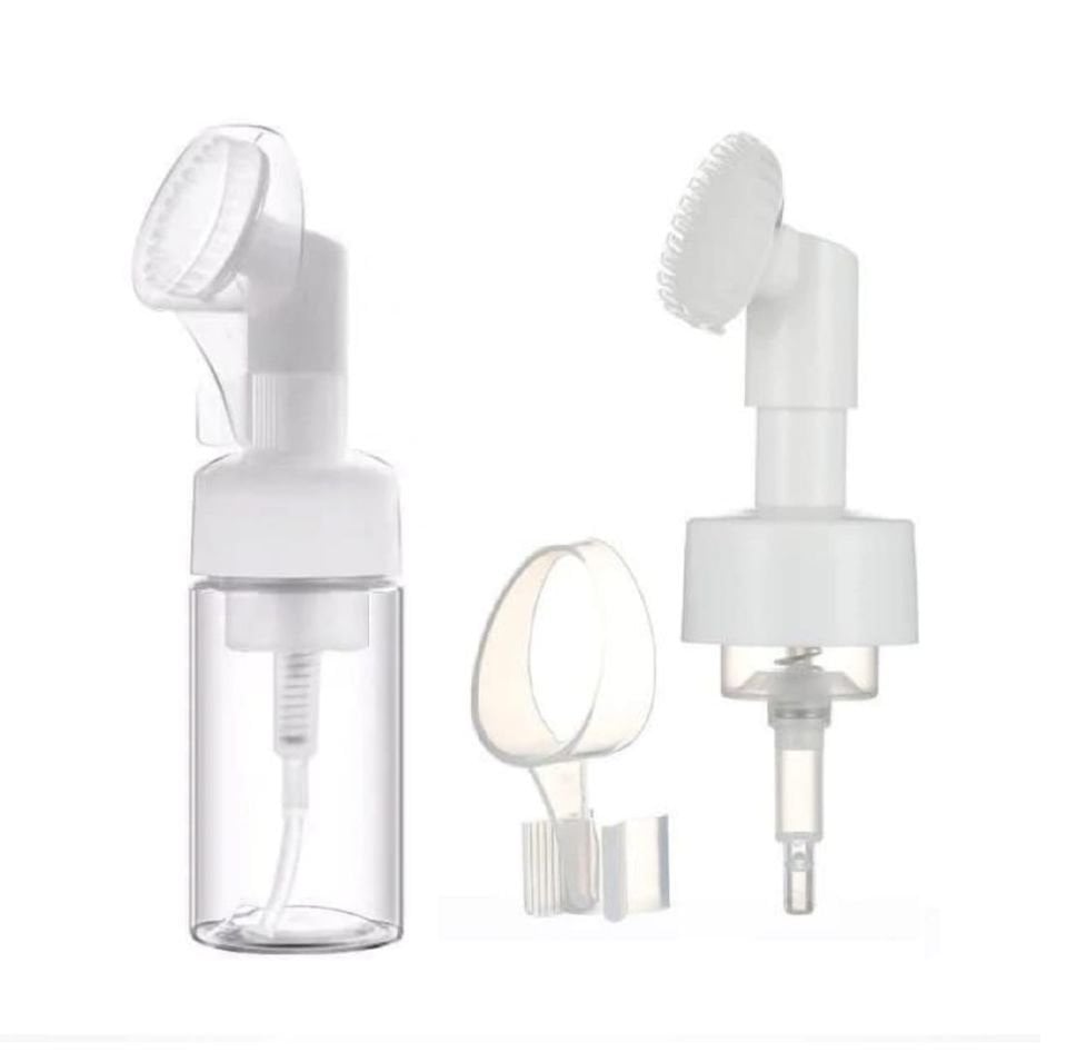 FIRÇALI KÖPÜK YAPICI PET ŞİŞE VE BAŞLIK 100 ML ŞEFFAF