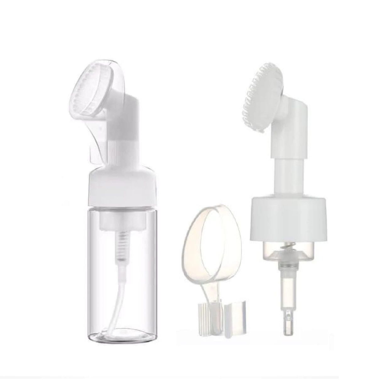 FIRÇALI KÖPÜK YAPICI PET ŞİŞE VE BAŞLIK 150 ML PET ŞEFFAF