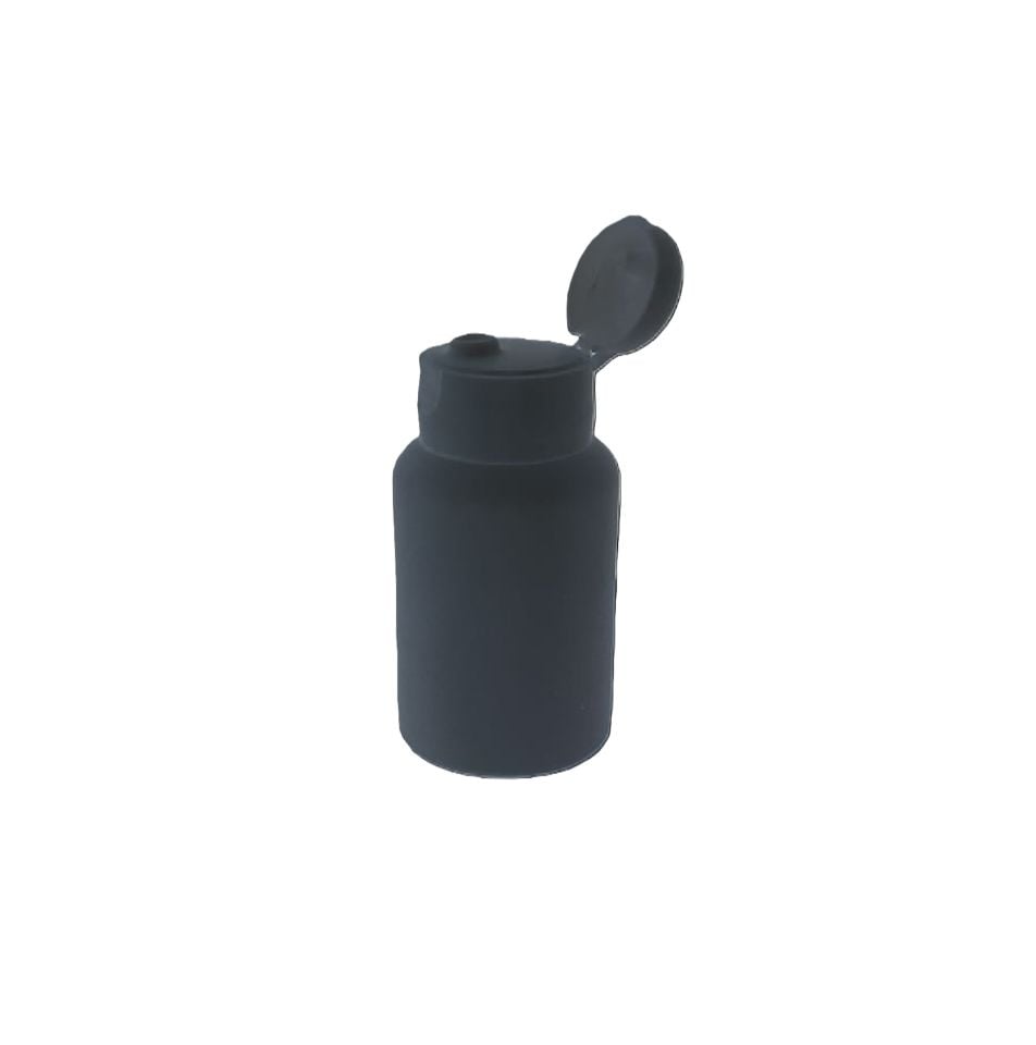 50 ML ŞİŞE FİLİPTOP KAPAKLI SİYAH ŞİŞE SİYAH FİLİPTOP KAPAK TOMBUL MODEL 24 AĞİZ