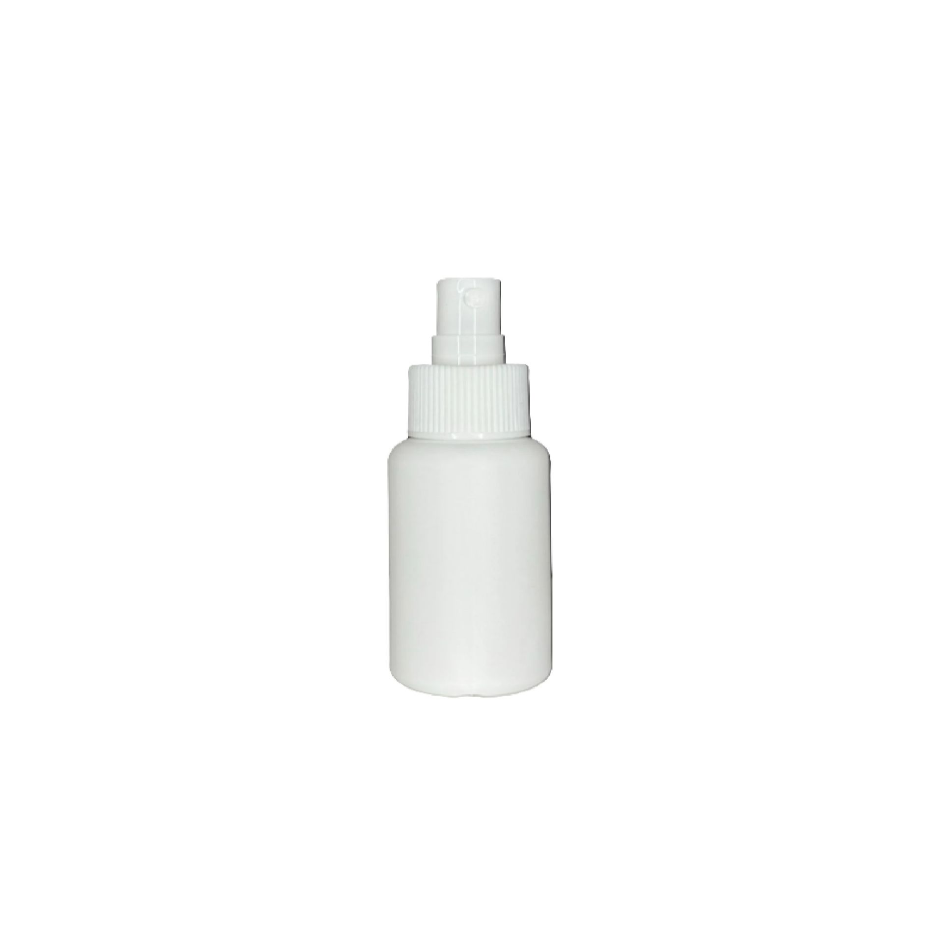 50 ML ŞİŞE POLİETİLEN BEYAZ SPREY BAŞLIK 24 AĞIZ TOMBUL MODEL