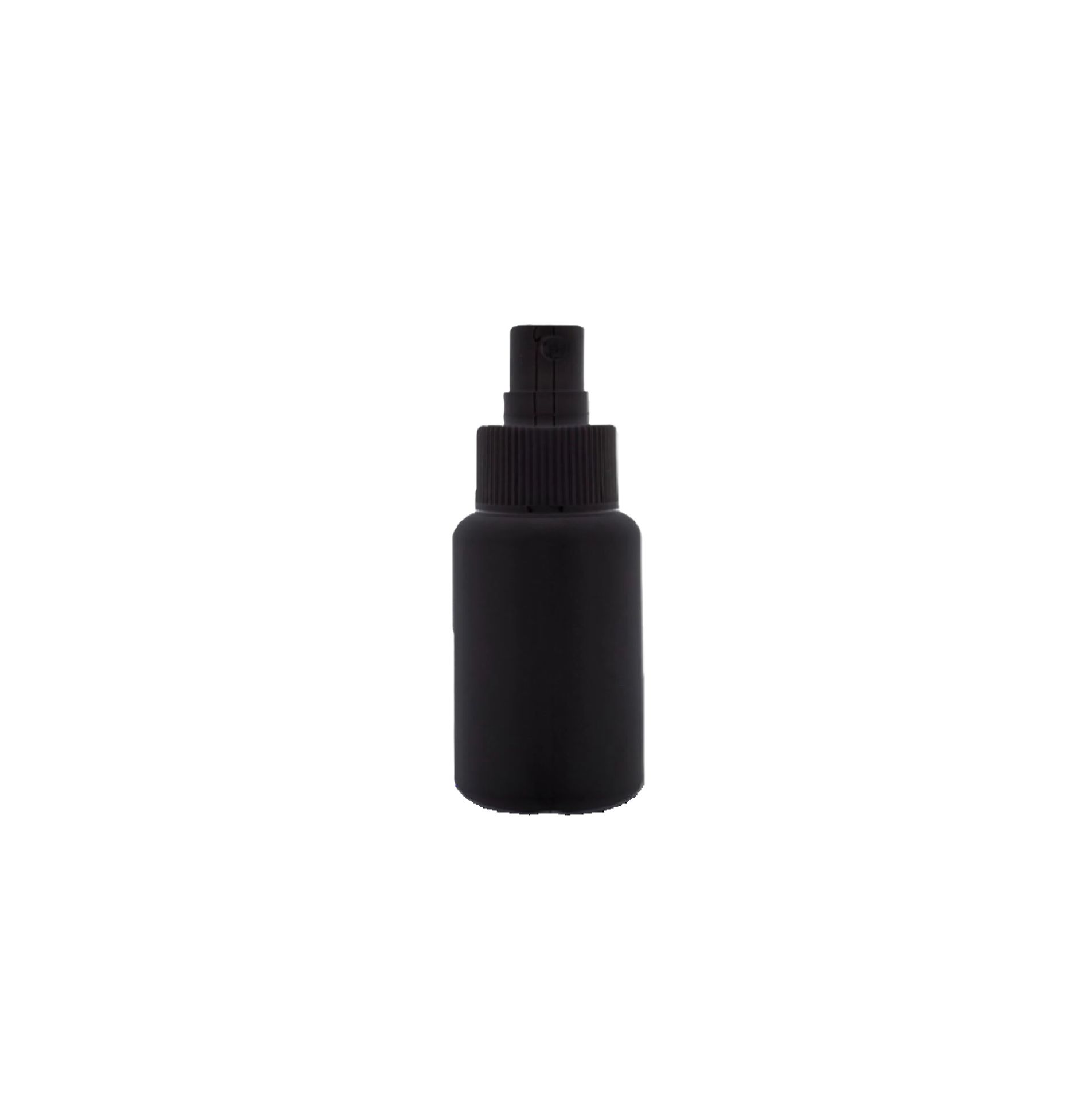 50 ML ŞİŞE POLİETİLEN SİYAH SPREY BAŞLIK 24 AĞIZ TOMBUL MODEL
