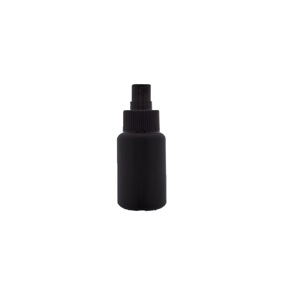 50 ML ŞİŞE POLİETİLEN SİYAH SPREY BAŞLIK 24 AĞIZ TOMBUL MODEL