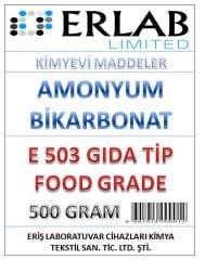 AMONYUM BİKARBONAT E503 (AMONYAK TOZ) 500 GRAM.