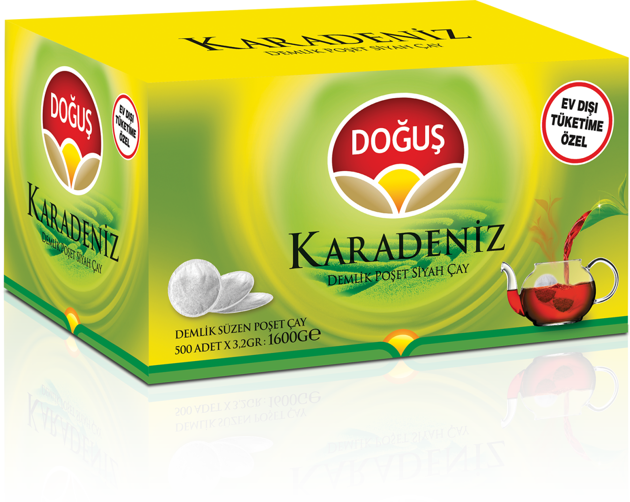 Doğuş Karadeniz Bergamot Aromalı Demlik Poşet Çay  500x3,2G