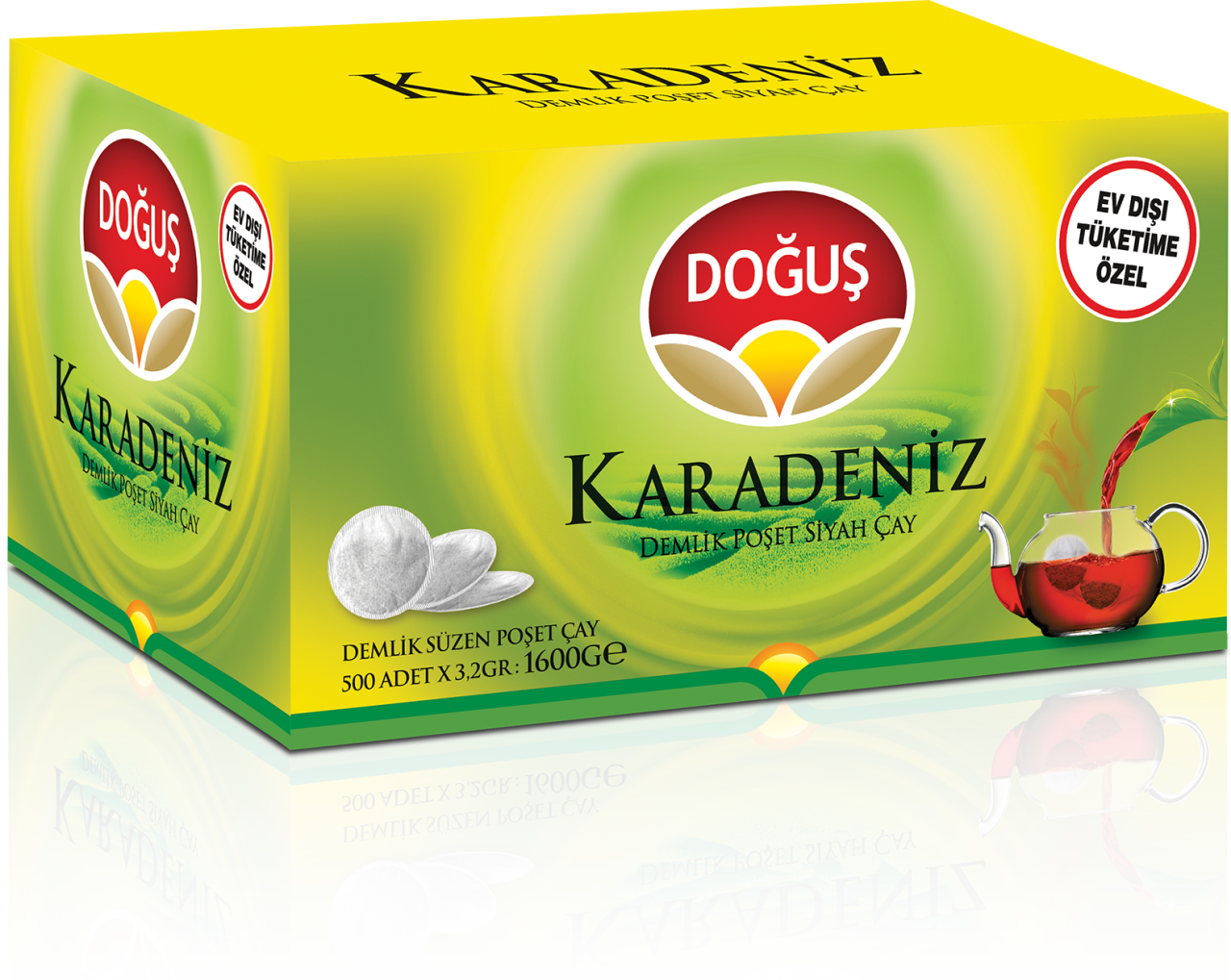 Doğuş Karadeniz Bergamot Aromalı Demlik Poşet Çay  500x3,2G